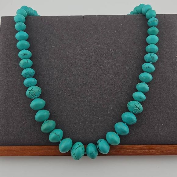 Coldwater Creek Jewelry - Coldwater Creek Turquoise Colored Stone Necklace
